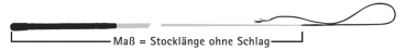 Fleck Bogenpeitsche, CARBON Composite, blank, lackiert, COMPETITION- schmaler Super Haft Griff
