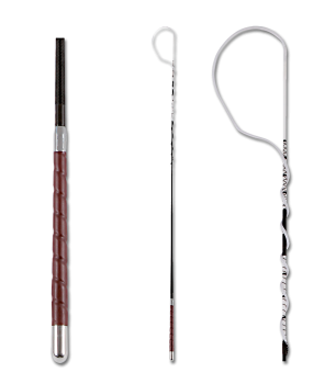 Bogenpeitsche Fahrpeitsche mit Wickelgriff 140cm, 160cm, 180cm, 200cm