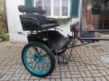 Exklusive Gig Sulky Kutsche mit Einzelradfederung