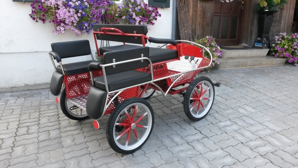 Ponykutsche Marathonwagen mit Edelstahl