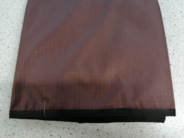 Bockdecke Kutscherdecke Regenstoff mit Fleece dunkelbraun