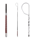 Bogenpeitsche Fahrpeitsche mit Wickelgriff 140cm, 160cm, 180cm, 200cm